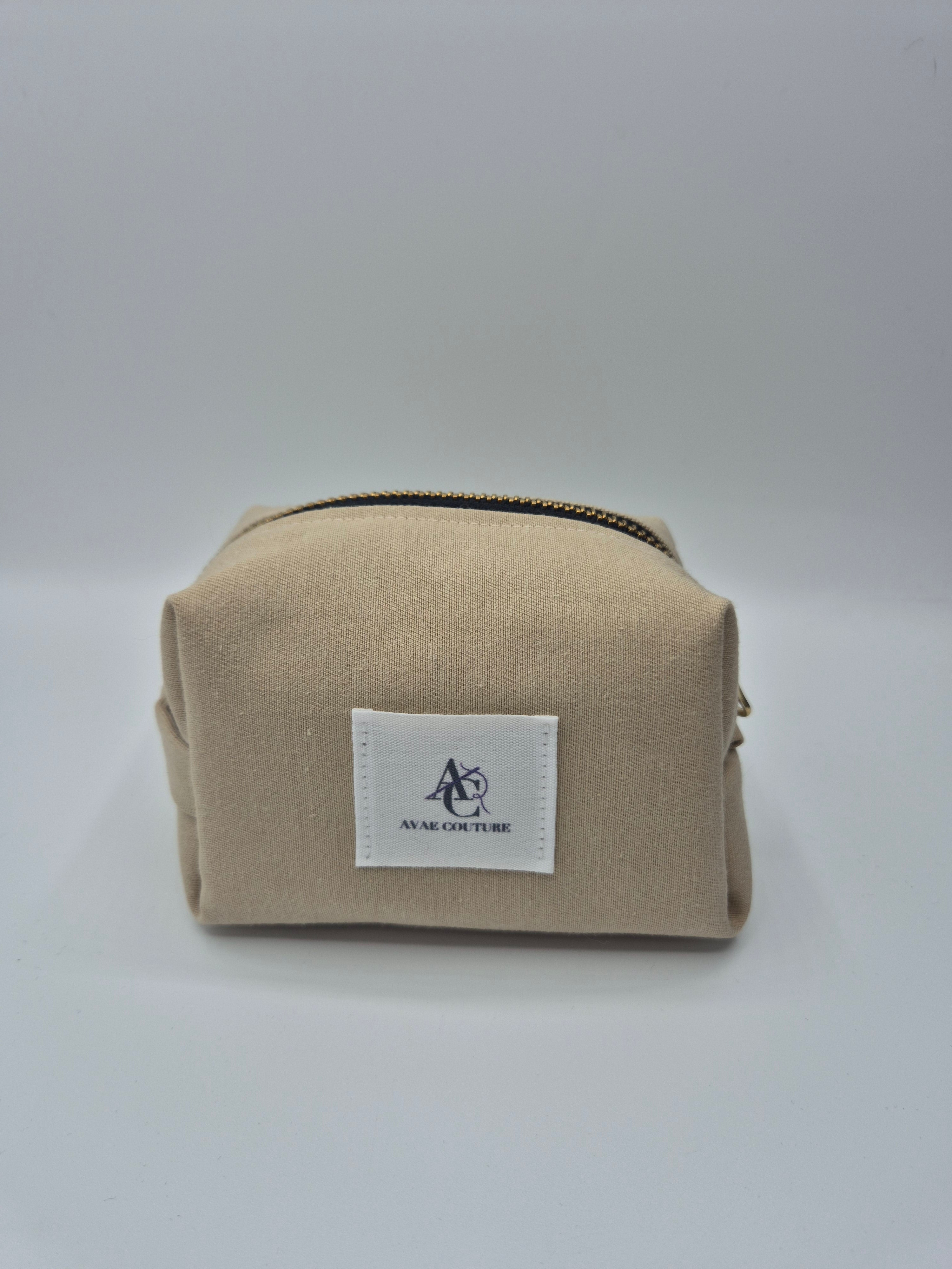 Trousse de toilette taille S, confection artisanale - Avaé Couture